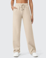 G4Free - EverGoing Loose Fleece Lined Drawstring Casual Pants -GF23J163CA-S
