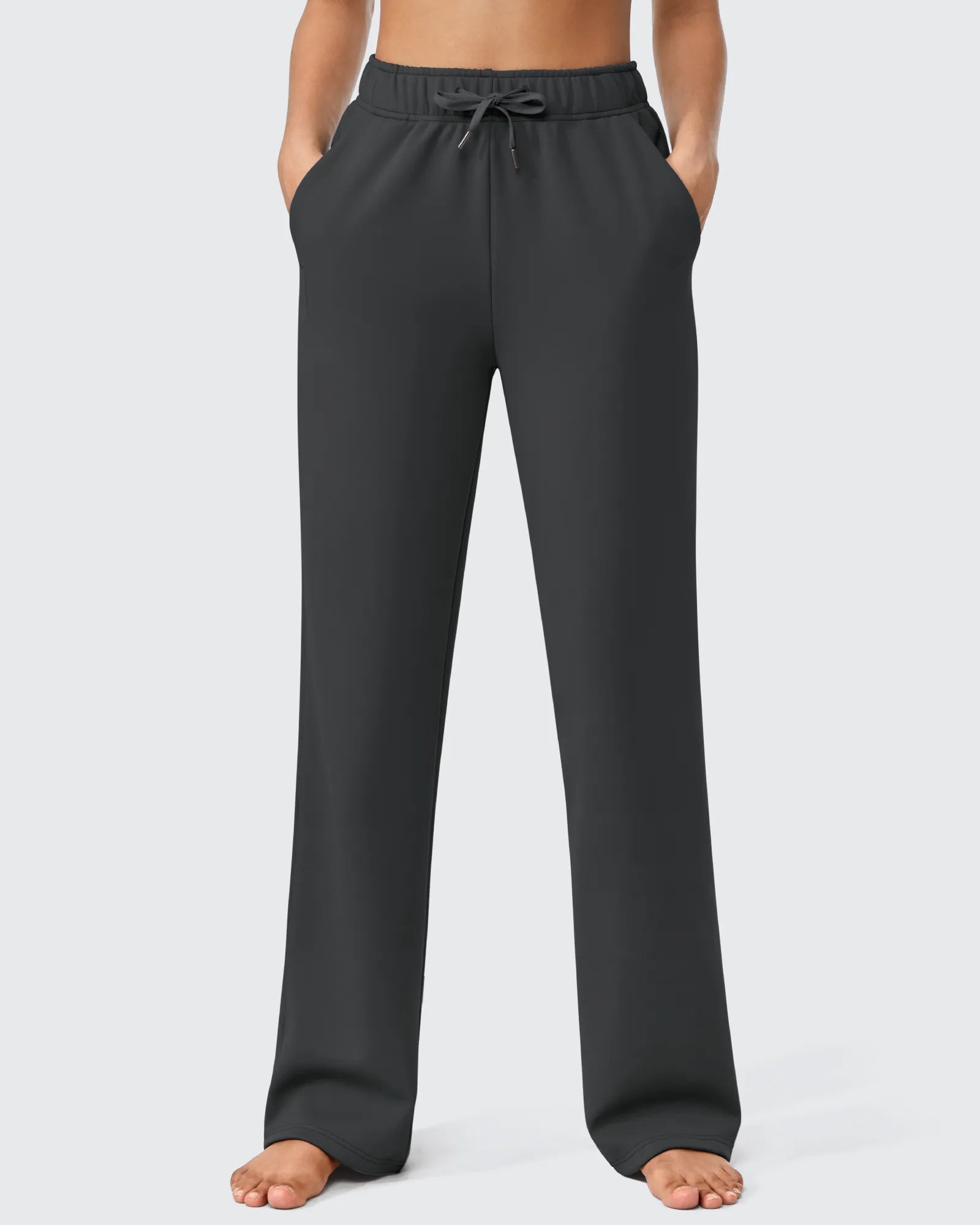G4Free - EverGoing Loose Fleece Lined Drawstring Casual Pants -GF23J163CA-S