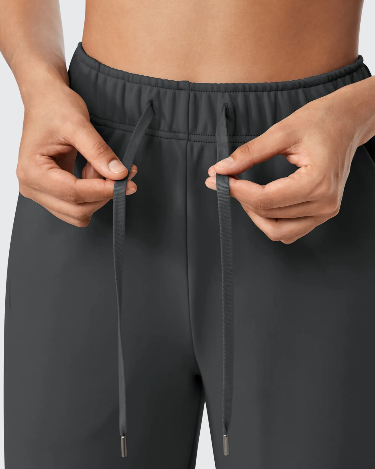 G4Free - EverGoing Loose Fleece Lined Drawstring Casual Pants -GF23J163CA-S