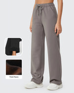 G4Free - EverGoing Loose Fleece Lined Drawstring Casual Pants Petite -GF23J163CA-S
