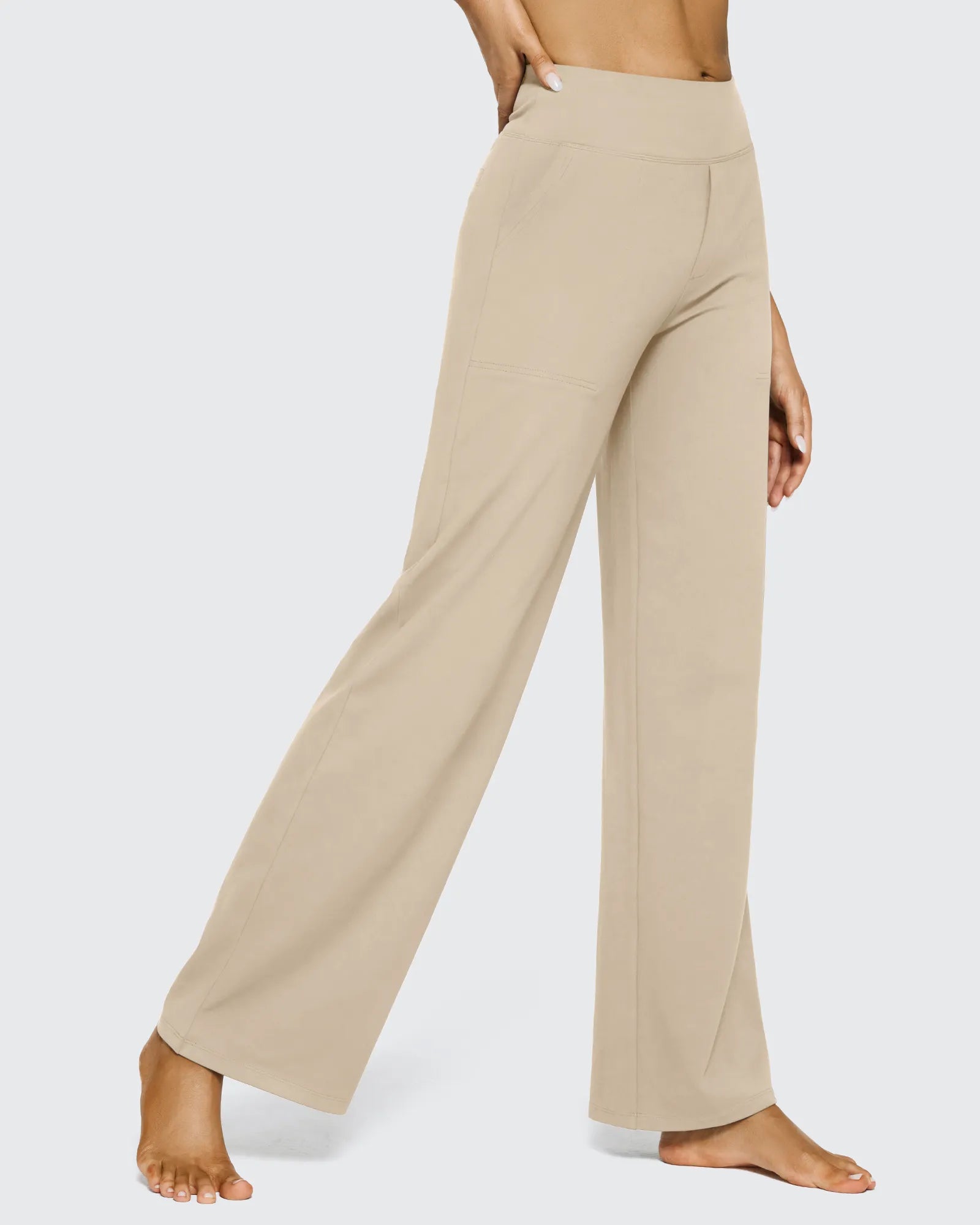 G4Free - EverGoing Loose High-Waist Business Casual Pants 33'' -GF23J184AF-XS