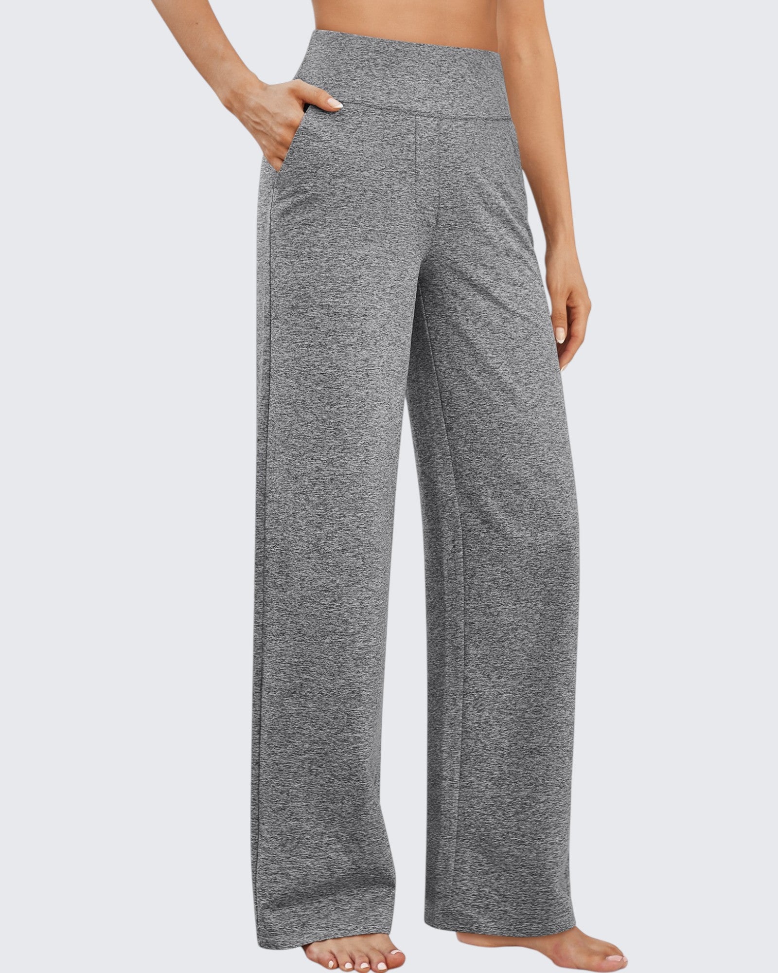 G4Free - EverGoing Loose High-Waist Business Casual Pants 35'' -GF25J475BA-S