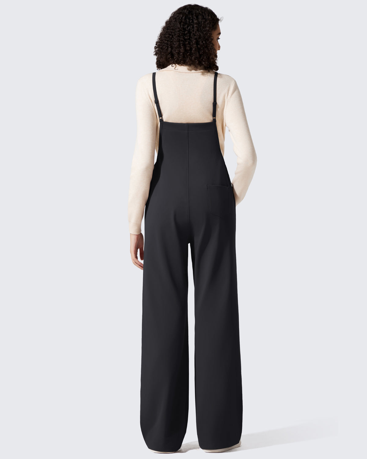G4Free - EverGoing Maternity Adjustable Strap Wide Leg Rompers -GF25PY674AF-XS