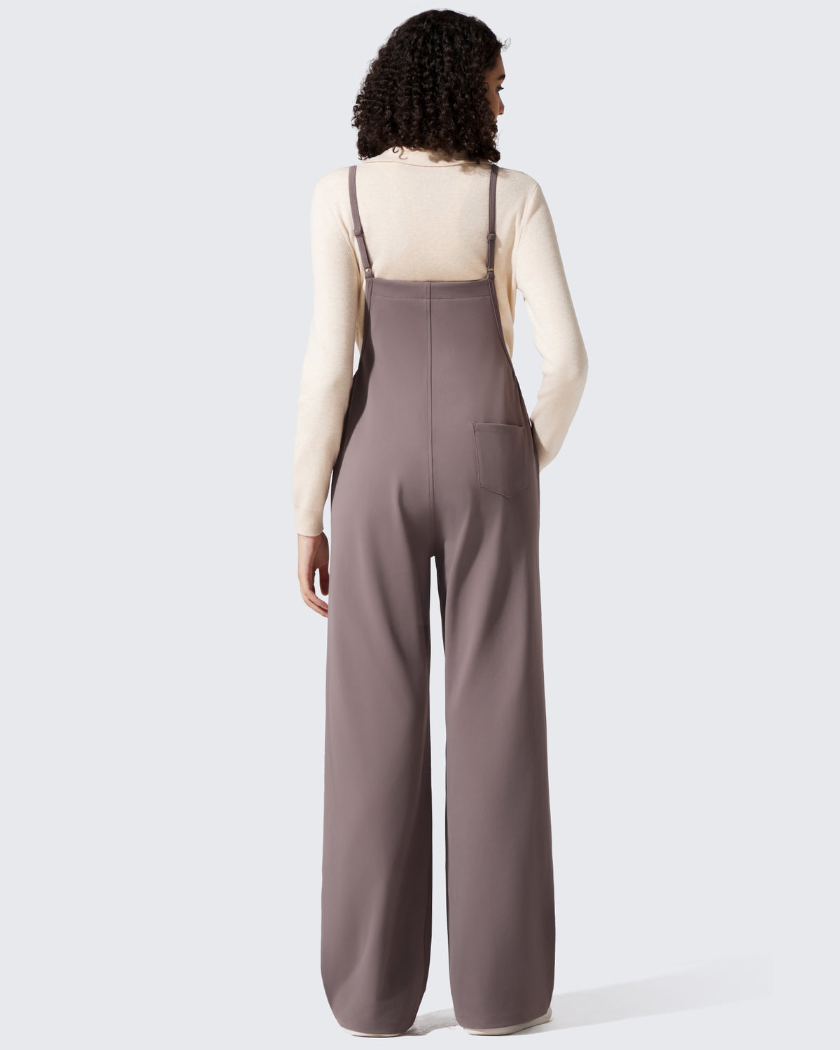 G4Free - EverGoing Maternity Adjustable Strap Wide Leg Rompers -GF25PY674AF-XS
