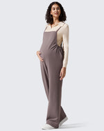 G4Free - EverGoing Maternity Adjustable Strap Wide Leg Rompers -GF25PY674AF-XS
