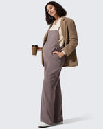 G4Free - EverGoing Maternity Adjustable Strap Wide Leg Rompers -GF25PY674AF-XS