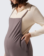 G4Free - EverGoing Maternity Adjustable Strap Wide Leg Rompers -GF25PY674AF-XS