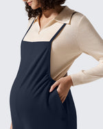 G4Free - EverGoing Maternity Adjustable Strap Wide Leg Rompers -GF25PY674AF-XS