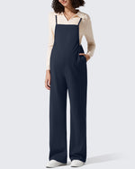 G4Free - EverGoing Maternity Adjustable Strap Wide Leg Rompers -GF25PY674BF-XS
