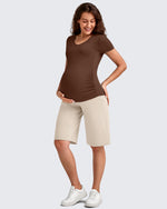 G4Free - EverGoing Maternity Athletic Bermuda Shorts 12'' -GF25EY508AA-S