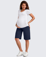 G4Free - EverGoing Maternity Athletic Bermuda Shorts 12'' -GF25EY508AA-S