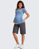 G4Free - EverGoing Maternity Athletic Bermuda Shorts 12'' -GF25EY508AA-S