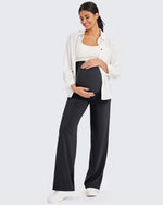 G4Free - EverGoing Maternity Stretch Wide Leg Pants -GF24J289AA-S