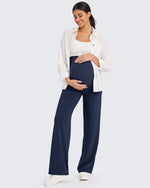 G4Free - EverGoing Maternity Stretch Wide Leg Pants -GF24J289AA-S