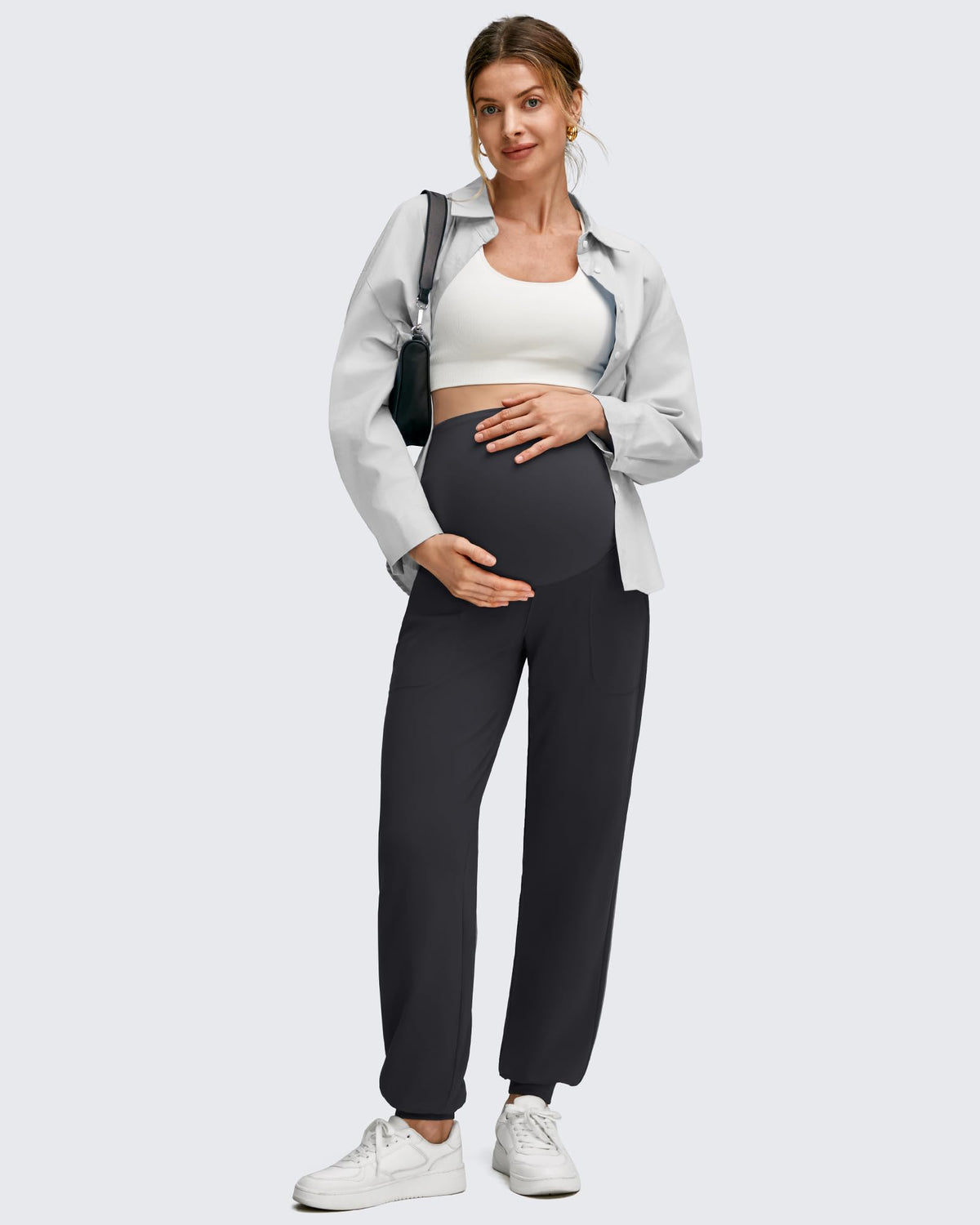 G4Free - EverGoing Maternity Workout Over The Belly Joggers -GF25DY616AF-XS
