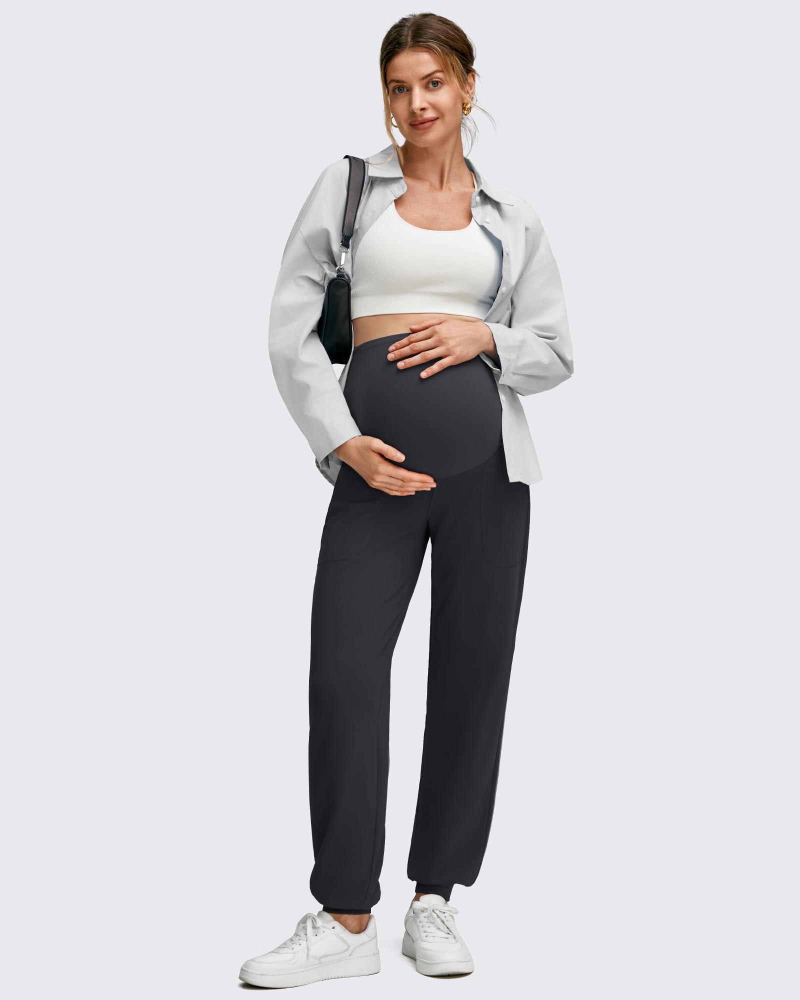 G4Free - EverGoing Maternity Workout Over The Belly Joggers -GF25DY616AF-XS