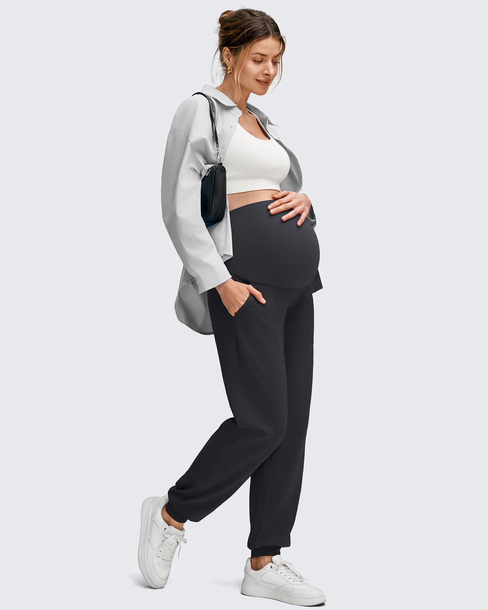 G4Free - EverGoing Maternity Workout Over The Belly Joggers -GF25DY616AF-XS