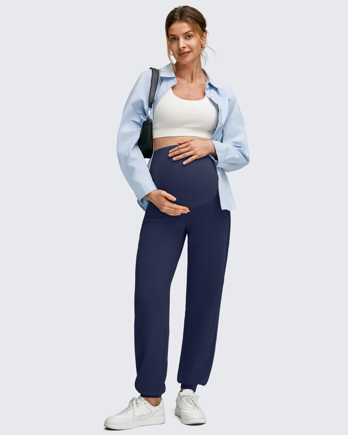 G4Free - EverGoing Maternity Workout Over The Belly Joggers -GF25DY616AF-XS