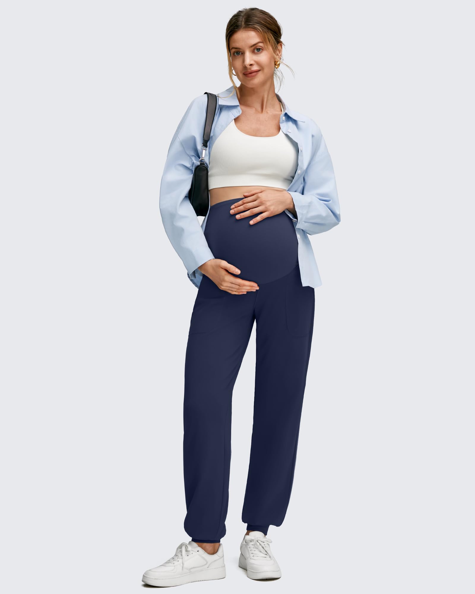 G4Free - EverGoing Maternity Workout Over The Belly Joggers -GF25DY616AF-XS