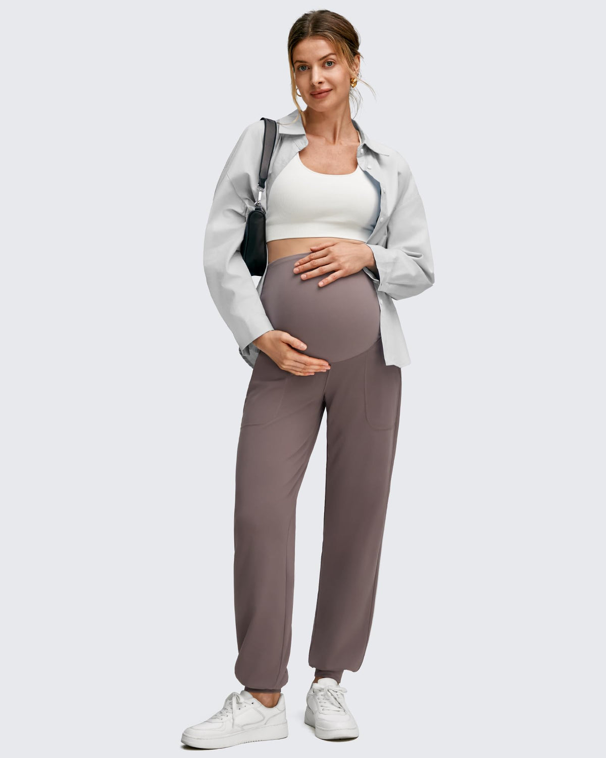 G4Free - EverGoing Maternity Workout Over The Belly Joggers -GF25DY616AF-XS