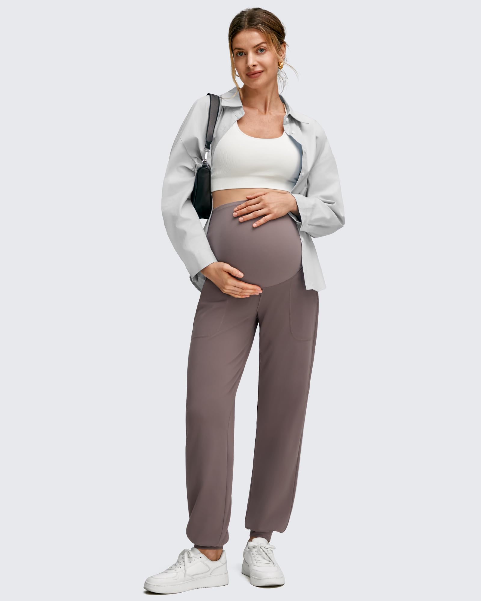 G4Free - EverGoing Maternity Workout Over The Belly Joggers -GF25DY616AF-XS
