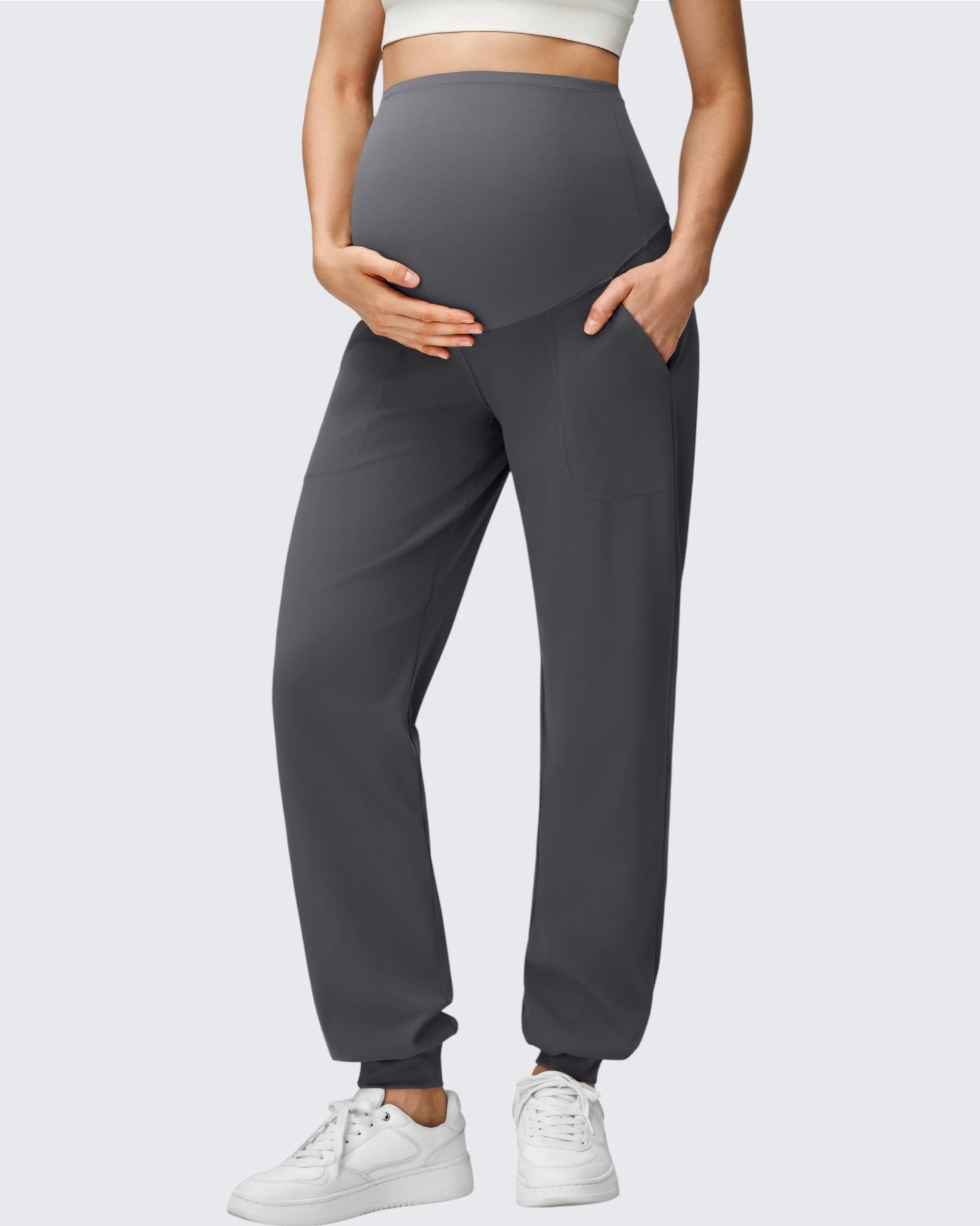 G4Free - EverGoing Maternity Workout Over The Belly Joggers -GF25DY616BF-XS