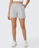 G4Free - EverGoing Pleated Casual Dress Shorts with Belt Loops