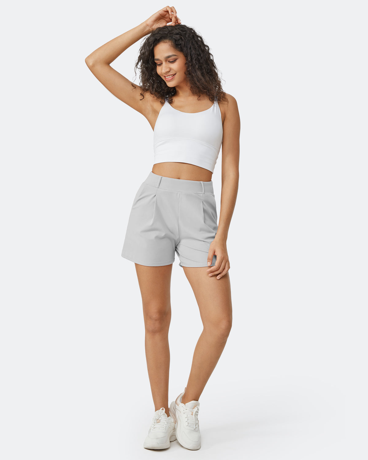 G4Free - EverGoing Pleated Casual Dress Shorts with Belt Loops -GF24E200AF-XS