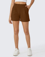 G4Free - EverGoing Pleated Casual Dress Shorts with Belt Loops -GF24E200AF-XS