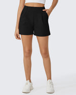 G4Free - EverGoing Pleated Casual Dress Shorts with Belt Loops -GF24E200AF-XS
