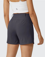 G4Free - EverGoing Pleated Casual Dress Shorts with Belt Loops -GF24E200AF-XS