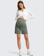 G4Free - EverGoing Pockets Drawstring Over The Belly Pregnancy Shorts -GF26EY797A001A-S