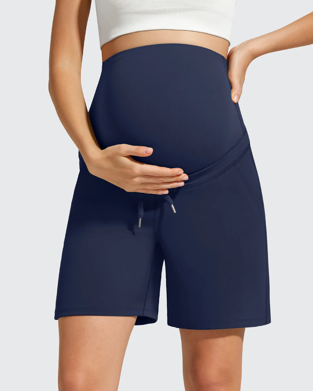G4Free - EverGoing Pockets Drawstring Over The Belly Pregnancy Shorts -GF26EY797A001A-S