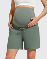 G4Free - EverGoing Pockets Drawstring Over The Belly Pregnancy Shorts -GF26EY797A001A-S
