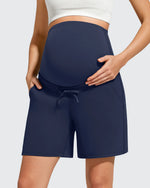 G4Free - EverGoing Pockets Drawstring Over The Belly Pregnancy Shorts -GF26EY797A001A-S
