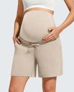 G4Free - EverGoing Pockets Drawstring Over The Belly Pregnancy Shorts -GF26EY797A001A-S