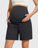 G4Free - EverGoing Pockets Drawstring Over The Belly Pregnancy Shorts -GF26EY797A001A-S