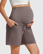 G4Free - EverGoing Pockets Drawstring Over The Belly Pregnancy Shorts -GF26EY797A001A-S