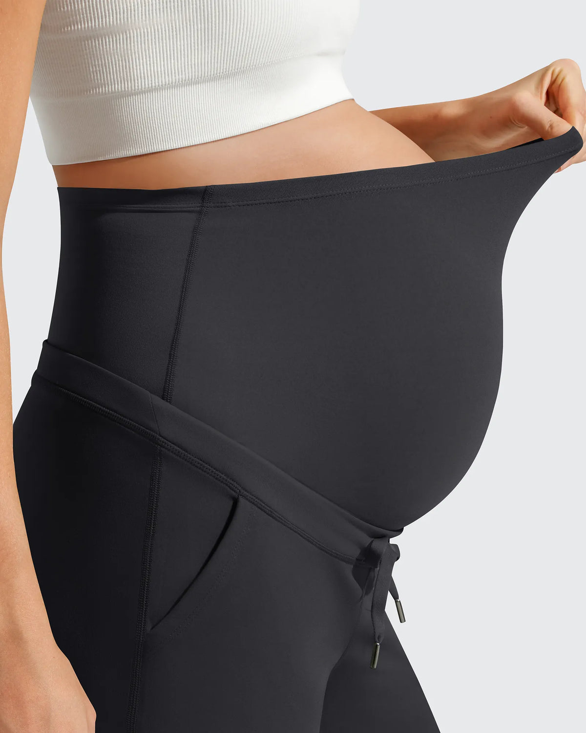 G4Free - EverGoing Pockets Drawstring Over The Belly Pregnancy Shorts -GF26EY797A001A-S