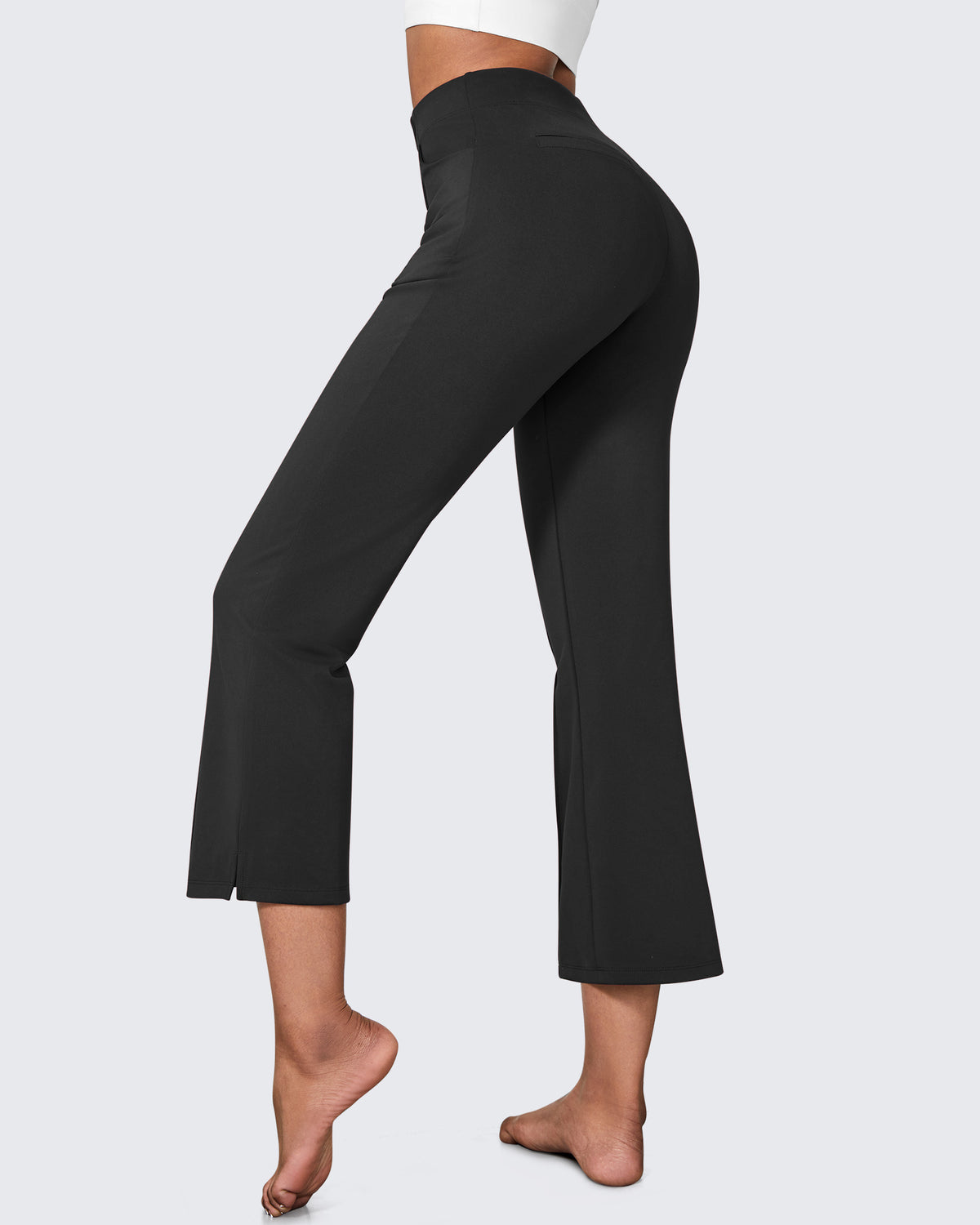 G4Free - EverGoing Stretch Mid-Waist Flare Business Casual Pants -GF24A212AA-S