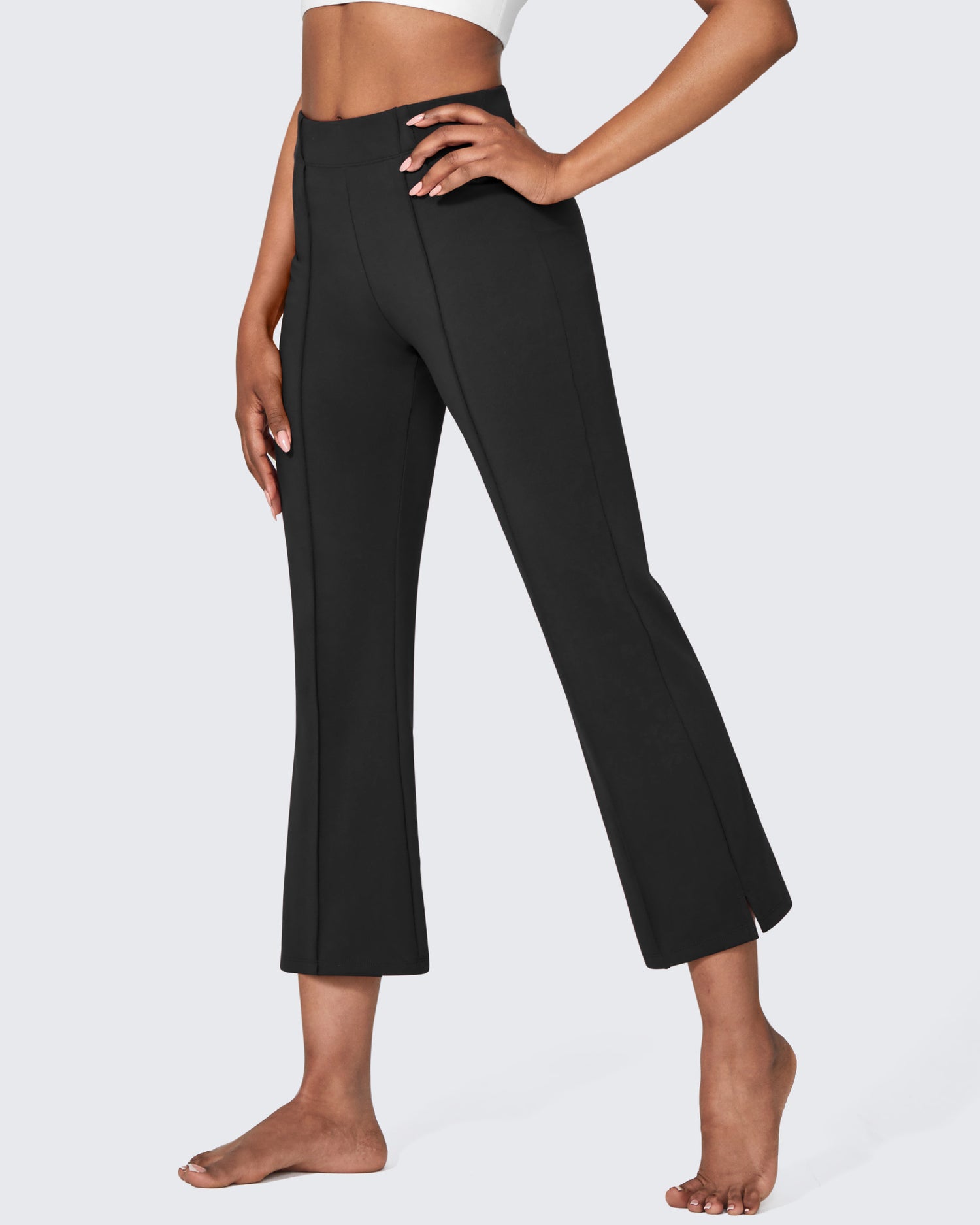 G4Free - EverGoing Stretch Mid-Waist Flare Business Casual Pants -GF24A212AA-S