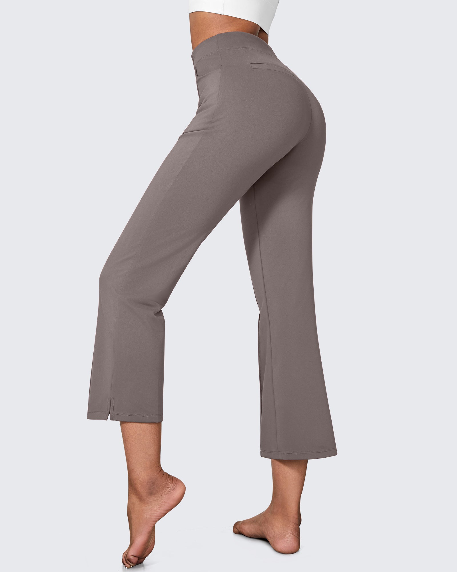 G4Free - EverGoing Stretch Mid-Waist Flare Business Casual Pants -GF24A212AA-S