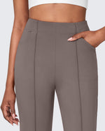 G4Free - EverGoing Stretch Mid-Waist Flare Business Casual Pants -GF24A212AA-S