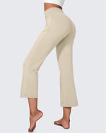 G4Free - EverGoing Stretch Mid-Waist Flare Business Casual Pants -GF24A212AA-S