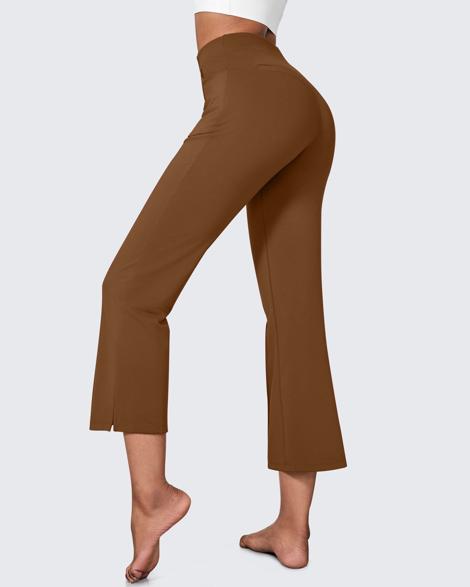 G4Free - EverGoing Stretch Mid-Waist Flare Business Casual Pants -GF24A212AA-S