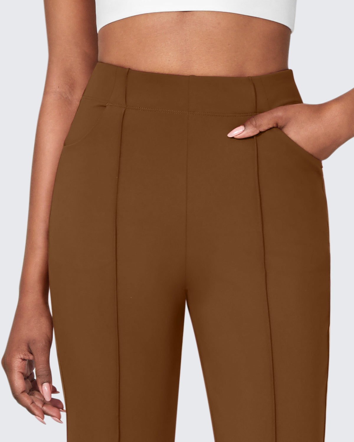 G4Free - EverGoing Stretch Mid-Waist Flare Business Casual Pants -GF24A212AA-S