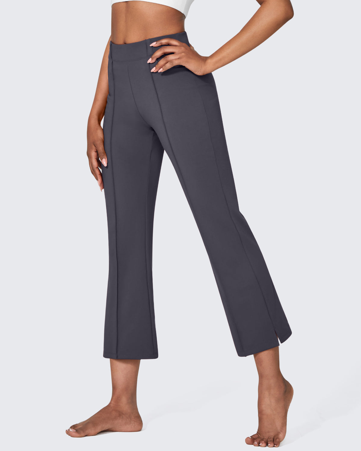 G4Free - EverGoing Stretch Mid-Waist Flare Business Casual Pants -GF24A212BA-S