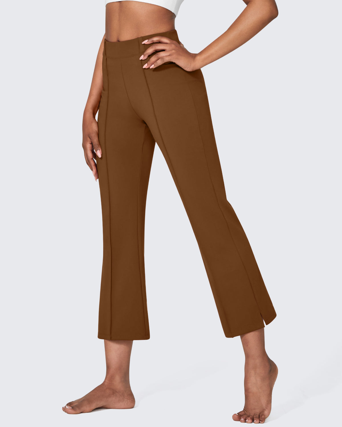 G4Free - EverGoing Stretch Mid-Waist Flare Business Casual Pants -GF24A212FA-S