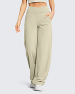 G4Free - EverGoing V Waist Wide Leg Pants Casual Yoga 33'' -GF23D171HA-S