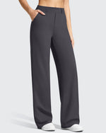 G4Free - EverGoing Wide Leg  Belt Loops High-Waist Dress Pants -GF26J801A001A-S